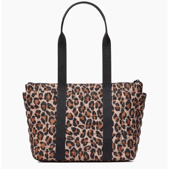 New Kate Spade Camden Spotted Leopard Medium Tote Brown Multi - Picture 4 of 5